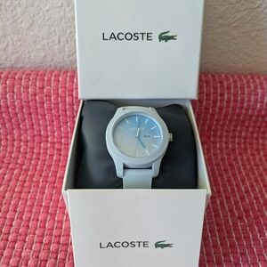 Lacoste Light Blue Silicone Wristwatch - BRAND NEW